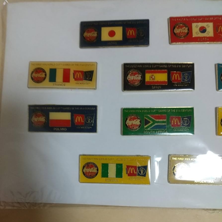 Amazon | コカ コーラ マクドナルド協賛 ワールドカップピンバッジ Amazon | コカ コーラ マクドナルド協賛 ワールドカップピンバッジ