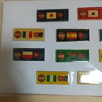 マクドナルド コカコーラ コラボ ピンバッジ オリンピック ワールドカップ マクドナルド コカコーラ コラボ ピンバッジ オリンピック