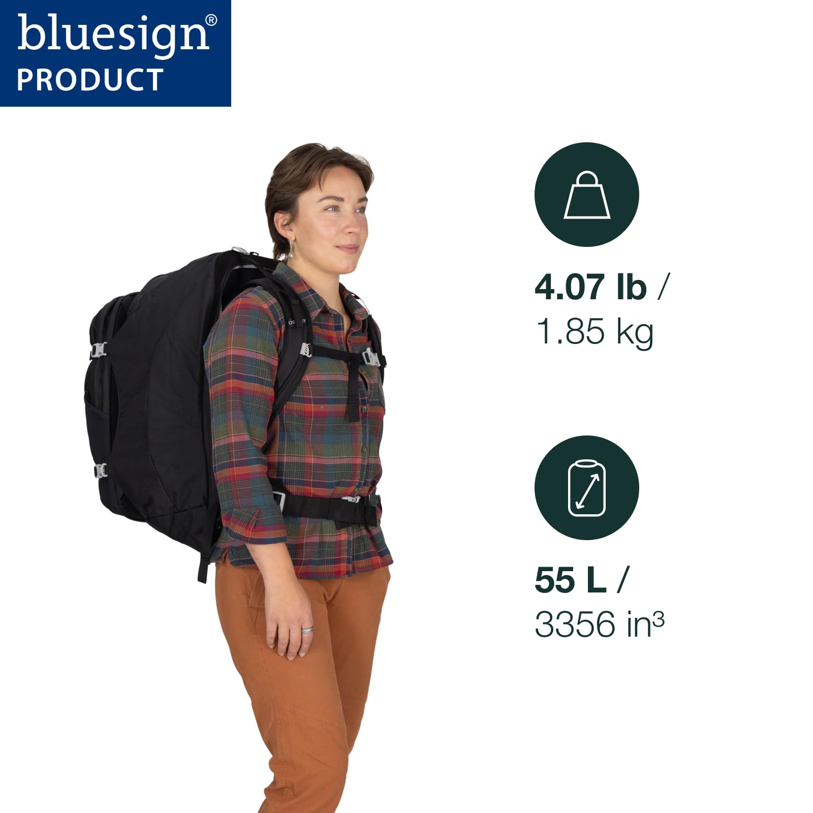 Osprey Fairview Zaino da viaggio donna, 55L, Purple Garnet