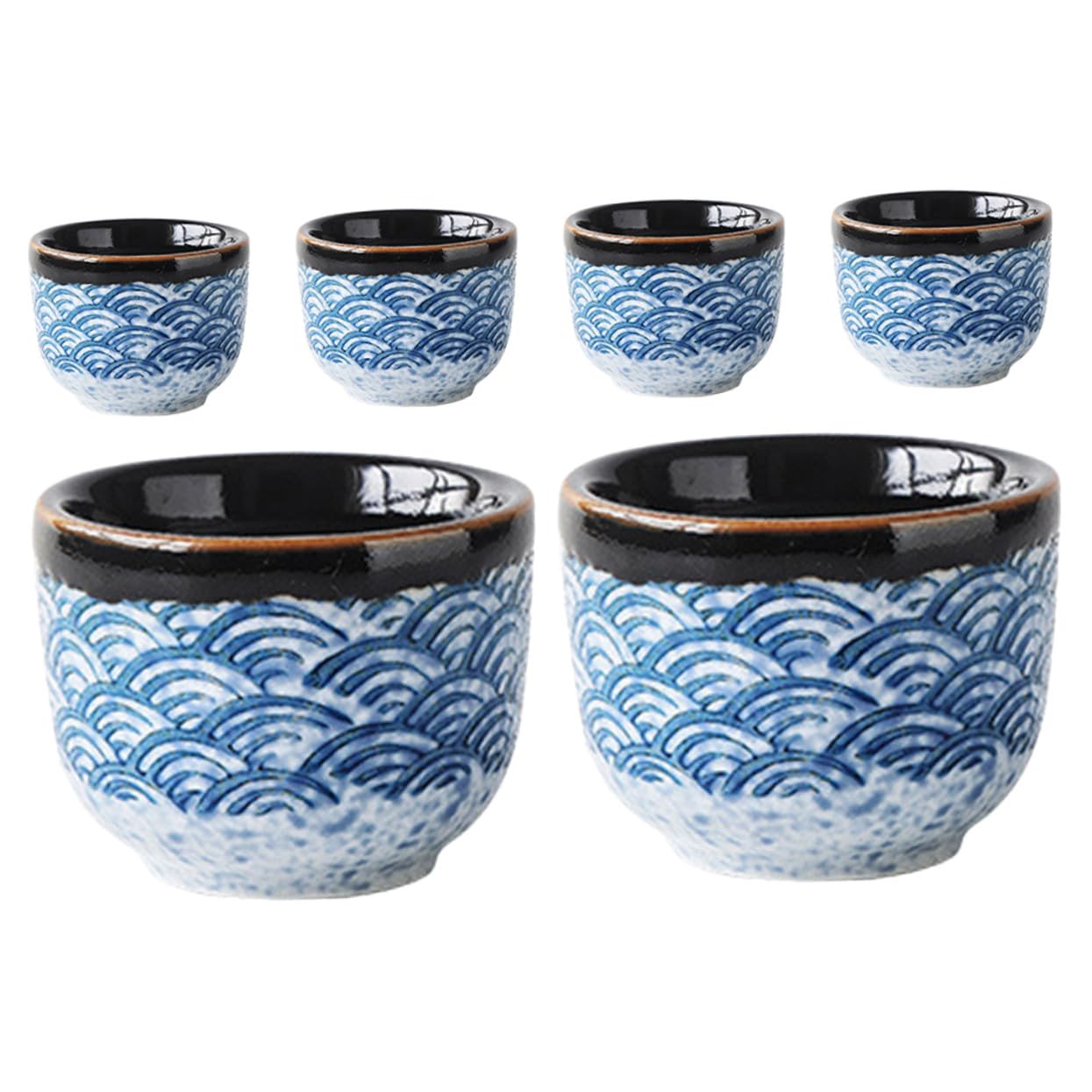 Tasse à thé japonaise en céramique à bord arrondi et finition de surface lisse