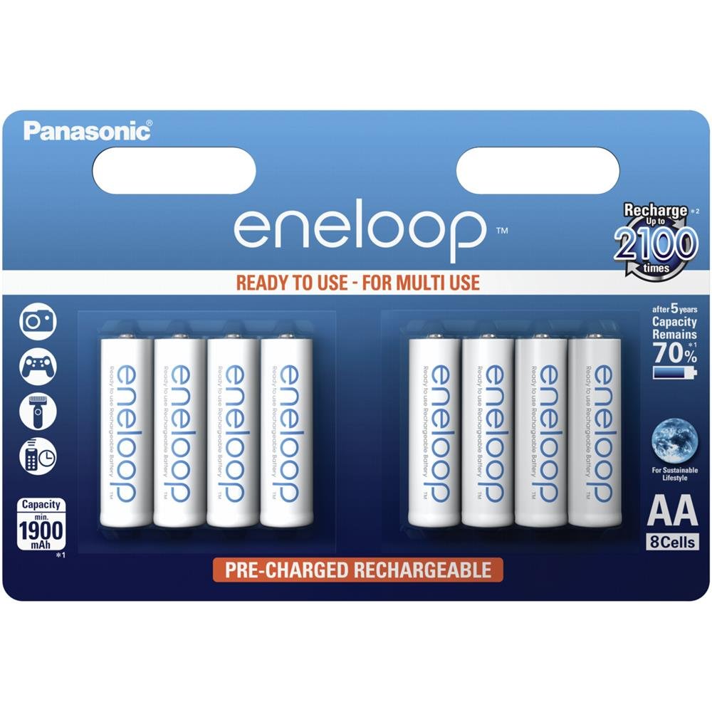 Panasonic BK-3MCCE/4BE Eneloop Mignon AA 1900 mAh Rechargeable Battery (Pack of 4) - 3