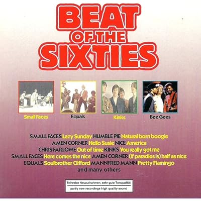 Geniale Hits der 60er Jahre (CD Compilation, 25 Titel, Diverse K&uuml;nstler, kann Neuaufnahmen enthalten, contains re-recordings) The Moody Blues - Can't Nobody Love You / The Small Faces - Here Comes The Nice / The Equals - Soulbrother Clifford / Twice As Much - Sitting On A Fence / The Moody Blues - Time Is On My Side u.a.