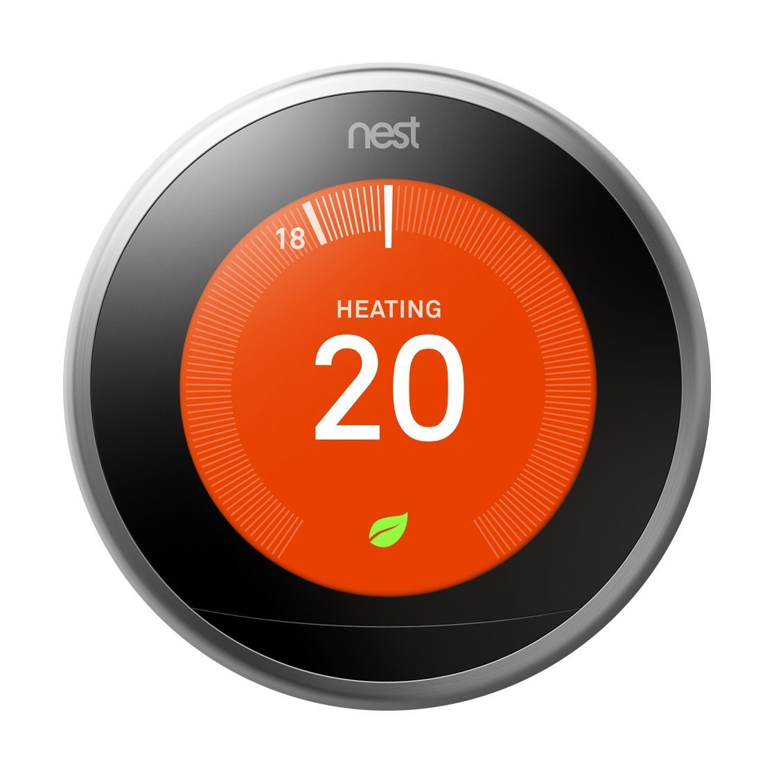 Google Nest Learning Thermostat, 3rd Generation, White, Wi-Fi, Modern Style, HVAC Control, Thermostat