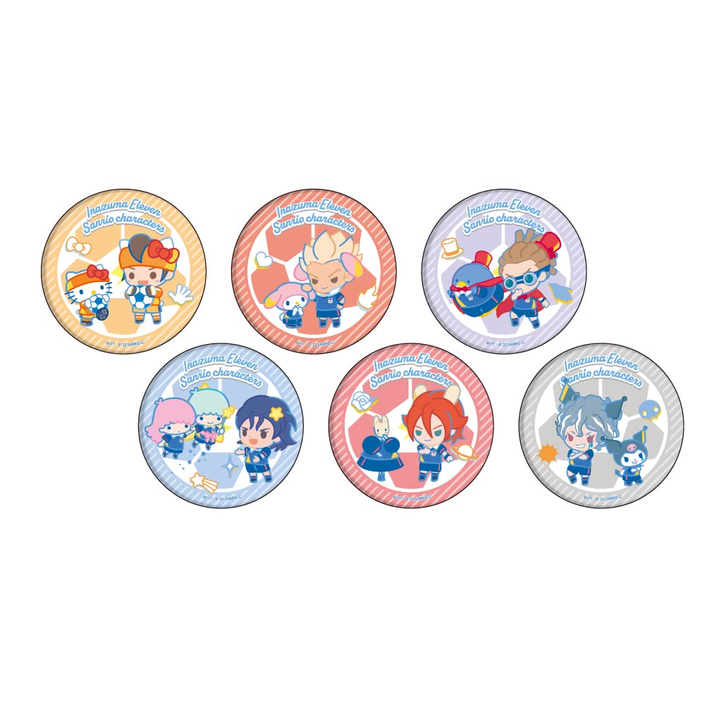 【新品】バッジ・ビンズ 【BOX】イナズマイレブンGO×サンリオキャラクターズ おなまえプレートバッジ 02.ミニキャライラスト Amazon.co.jp: イナズマイレブン x サンリオキャラクターズ 01 ミニキャライラスト 缶バッジ 6個入りBOX : ホビー