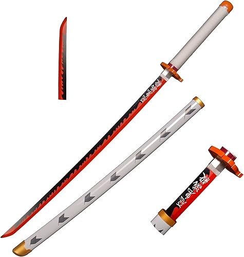 Espadas de cosplay Agatsuma Zenitsu Samurai, espada Katana, espada de juguete de plástico para juego de disfraces, Halloween, cosplay, regalo, 4030