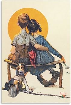 Amazon.co.jp: Norman Rockwellノーマン・ロックウェル画家の作品「月