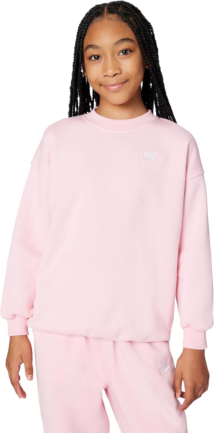 Nike Unisex Big Kids' Sportswear Club Fleece Oversized Sweatshirt - Boys and Girls