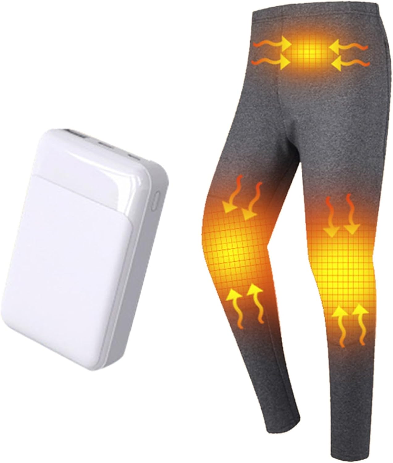 Heated Thermal Underwear for Men Women,8 Zones Heating Thermal Underwear USB Rechargeable Thermal Tops Pants Heating Clothing