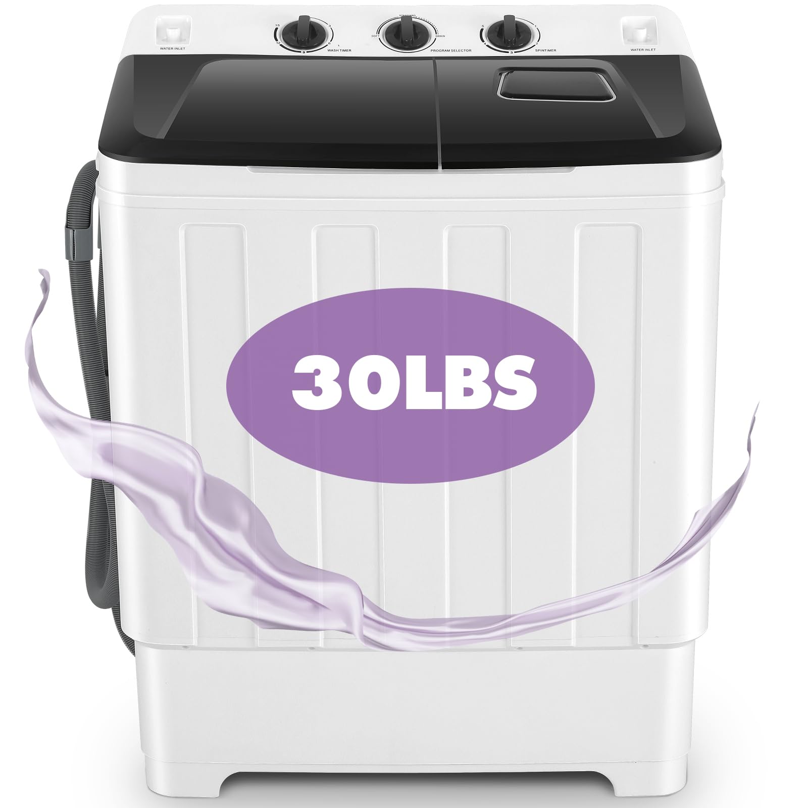 Amazon.com: Nictemaw Portable Washing Machine, 30Lbs Compact