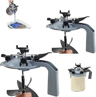 2PCS 4L/1Gallon Paint Mixing Mate Lids Kit, Paint Can Lid with Sealing Pour Spout, Paint Mixing Blade, Universal Drip Free Paint Shaker, Car Paint Dispenser, for Stirring, Storing and Pouring