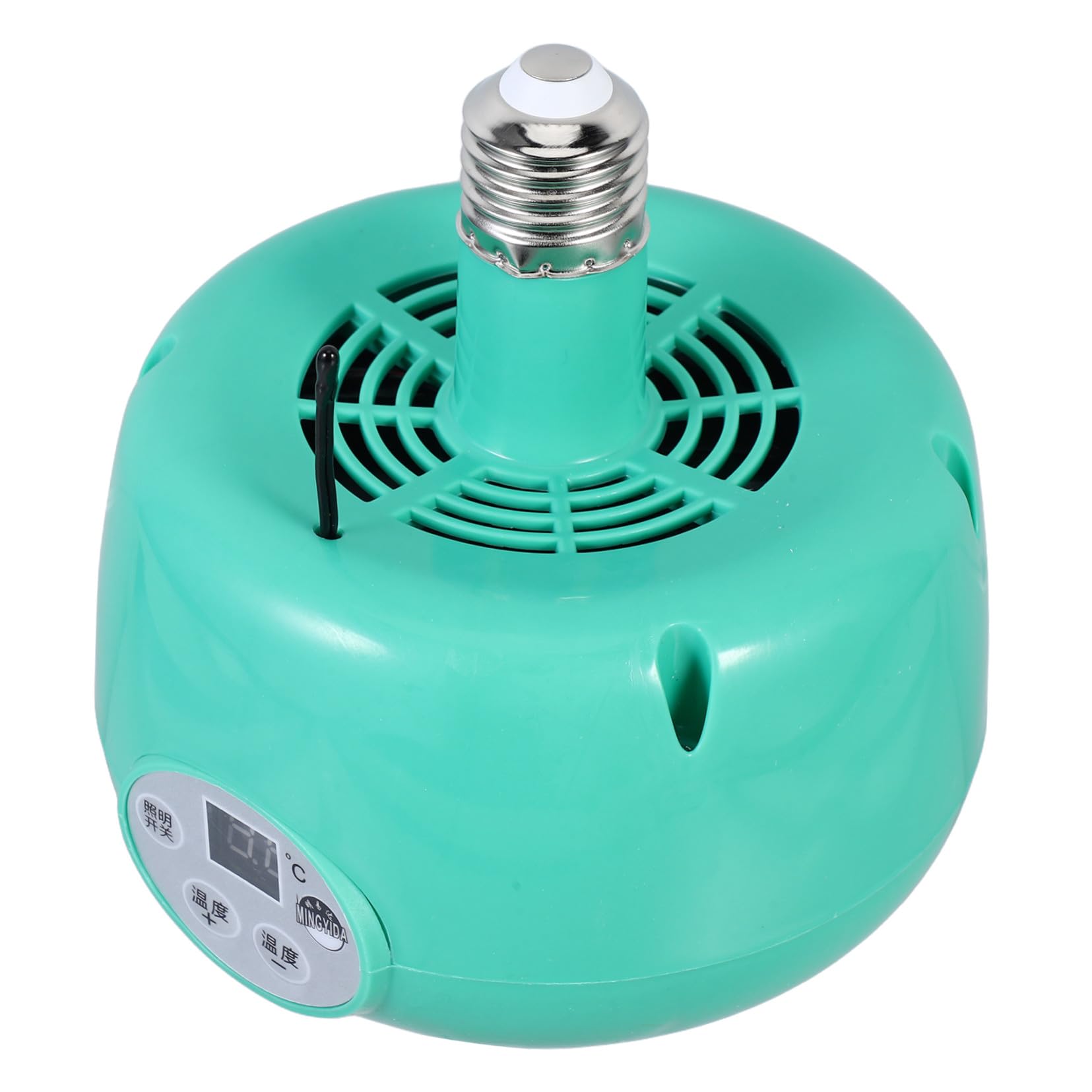 Mobestech Lampada Riscaldante a Temperatura Regolabile per Animali | Verde, Plastica e Metallo, Uso per Criceti e Uccelli, Sicura e Controllo Intelligente