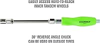 Vista 3 de OEMTOOLS 24413 Boquilla de Aire de Doble Pie, Boquilla de Aire con Bloqueo de Inclinación para Inflado Seguro, Mango de Boquilla para Neumático