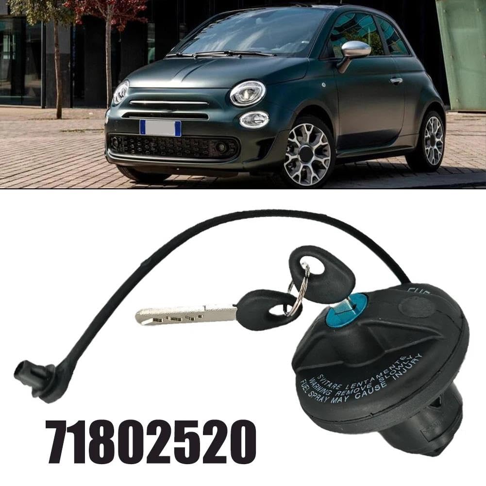 Para Fiat 500 Para Grande Punto Para EVO Tapón De Depósito De Combustible Con Cerradura Y 2 Llaves 71802520 HLWXMDZ