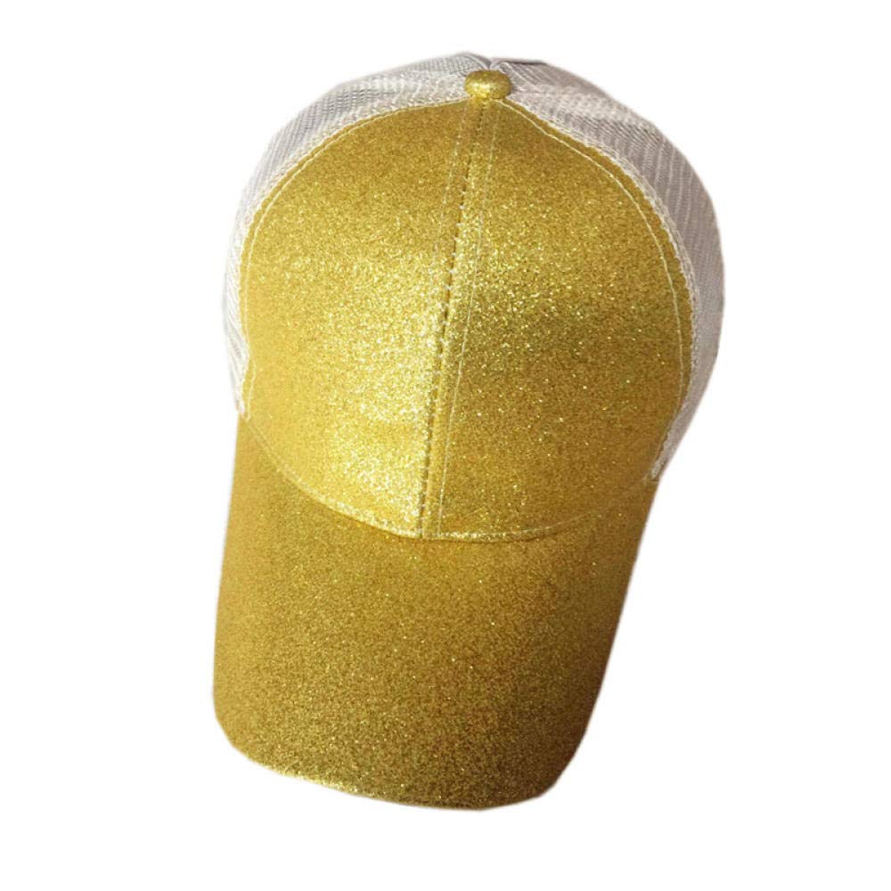 Casquette baseball paillettes : la solution coiffure queue de cheval