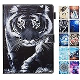 tiger muster stoff Kindle Paperwhite (2012-2020) 6 Zoll Schale zuklappen klappbar bietet Kartenfächer und Bargeldfach für Kreditkarten Personalausweis Visitenkarten und eine Seitenfach.