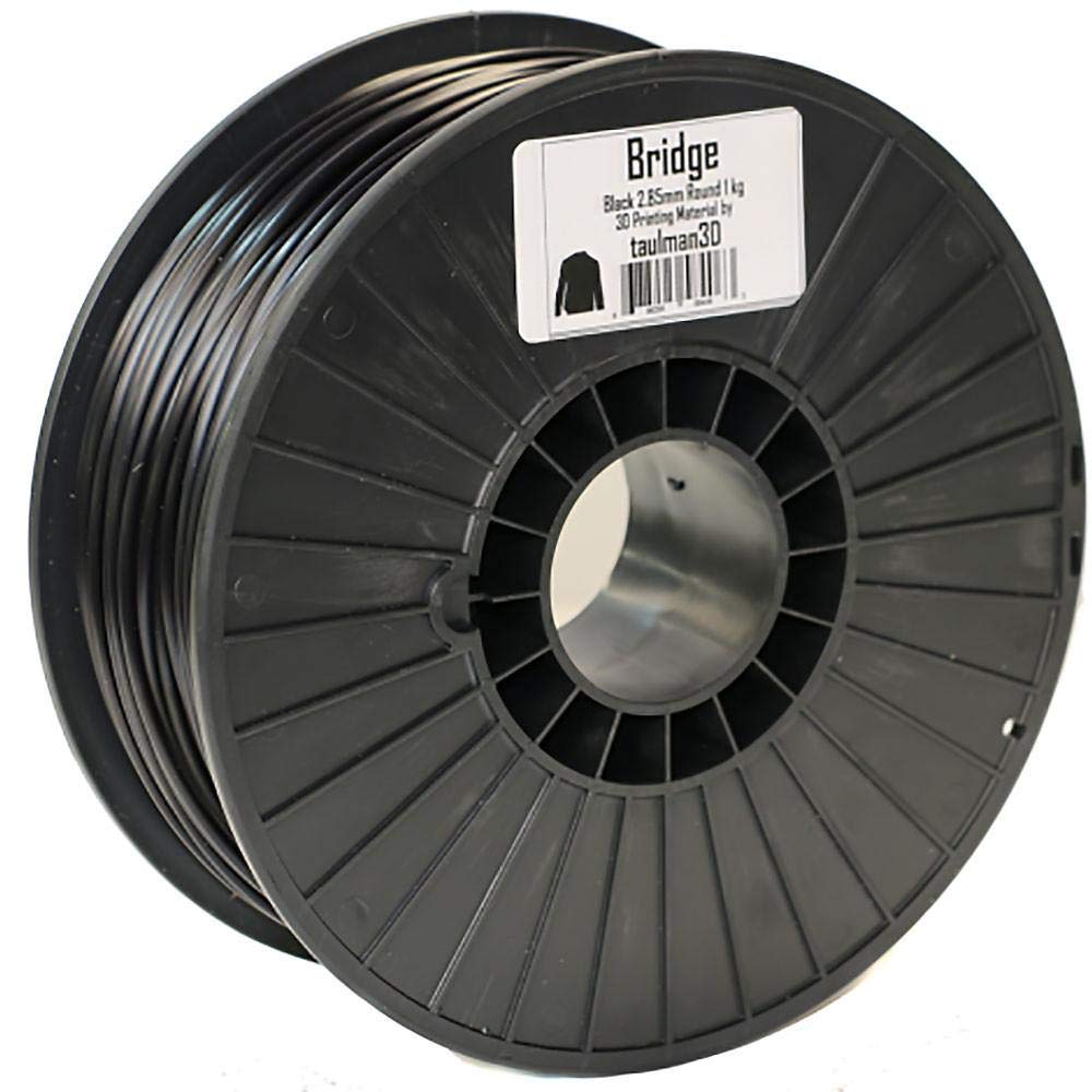 Nylon Filament Bridge 3mm (2.85mm) 3D Printer Consumable, Polyamide (PA) 1kg Spool (2.2lbs), Fits Nearly All FDM 3D Printers (Black)