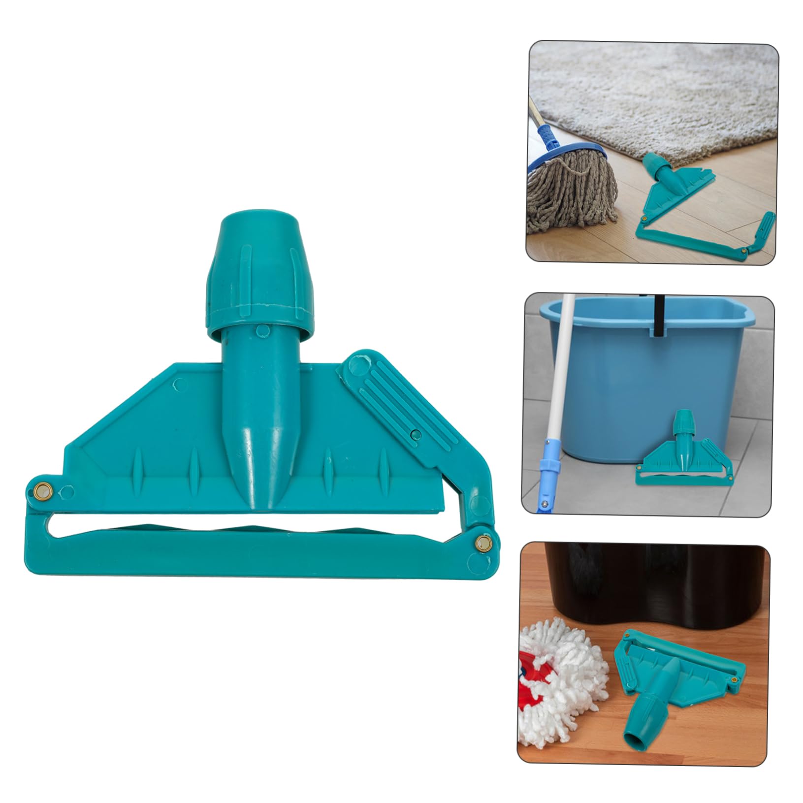 COLLBATH Mop Head Clamp Mop Head Replacement Holder Sturdy Plastic Mop Handle Part