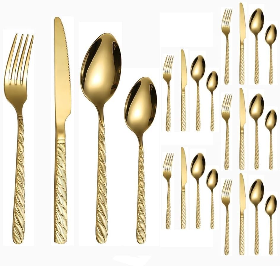 Set Cubiertos Cocina 24 Piezas Acero Inoxidable miniatura 1