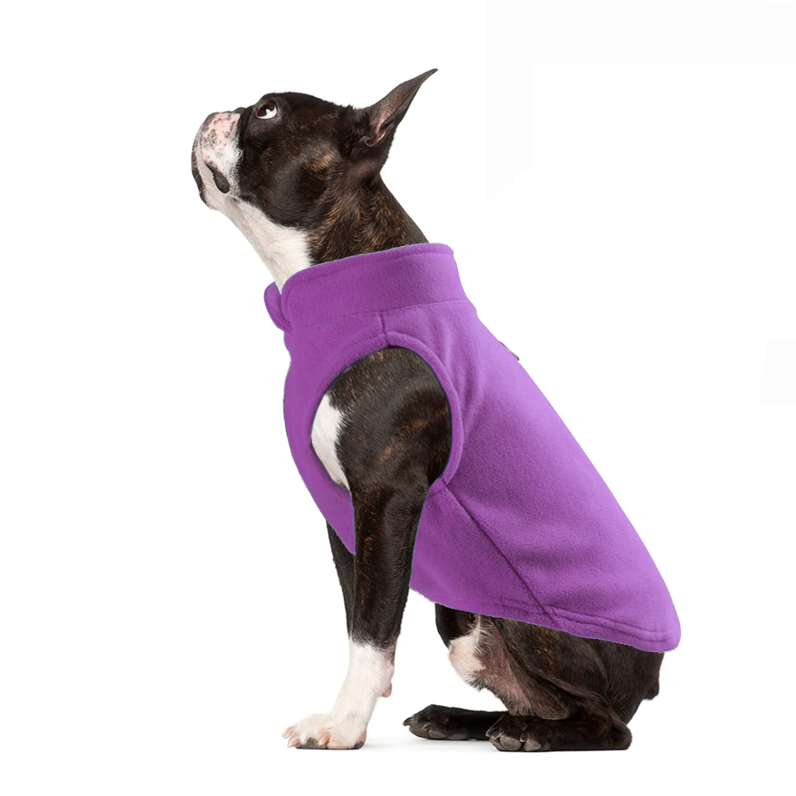 PETCUTE Dog Winter Coat - Warm Pullover Fleece Jacket with Harness Hole for Small Dogs, Cold Weather — image 1