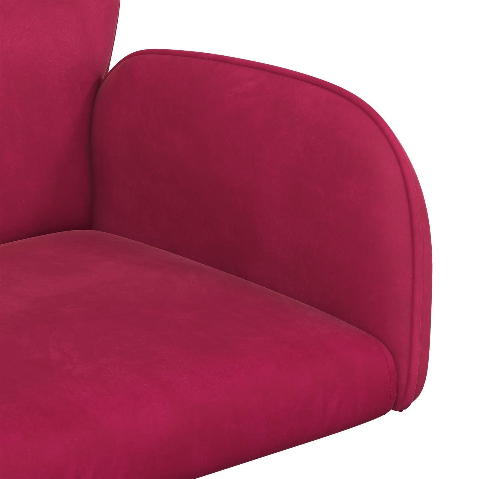 Sillas giratorias (4 unidades, 54 x 55 x 90 cm), color rojo vino