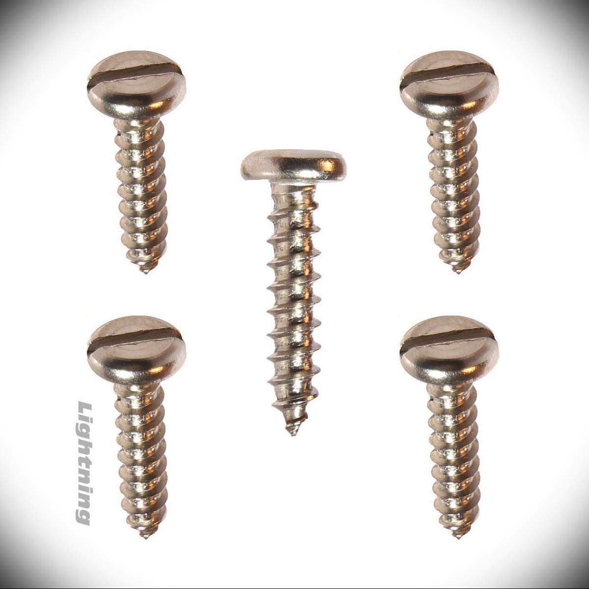 High-Strength Sheet Metal Screws - Durable Screws for Indoor and Outdoor Use - Versatile Screws for Crafting - Slotted pan Head Sheet Metal Tapping Screw Stainless Steel #14X1/2