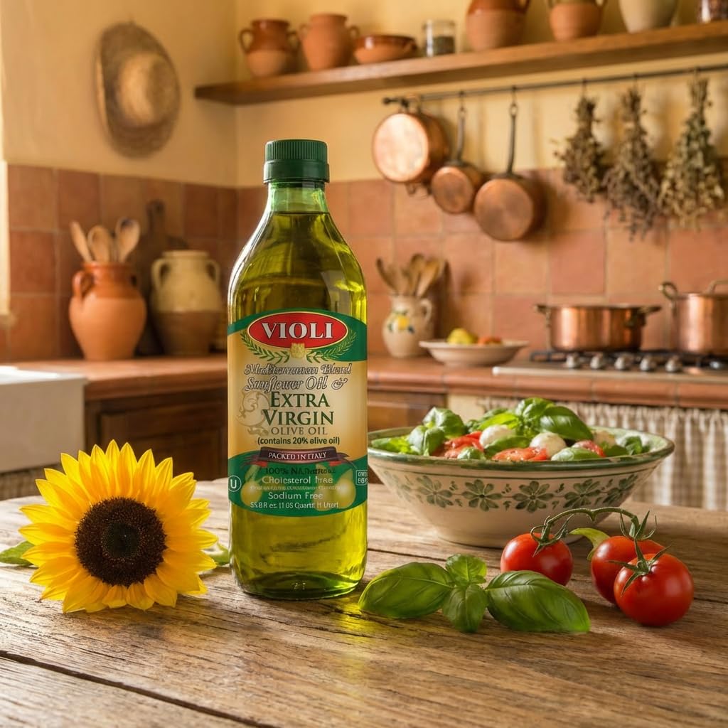 Amazon.com : Violi Sunflower Oil & Extra Virgin Olive Oil Blend