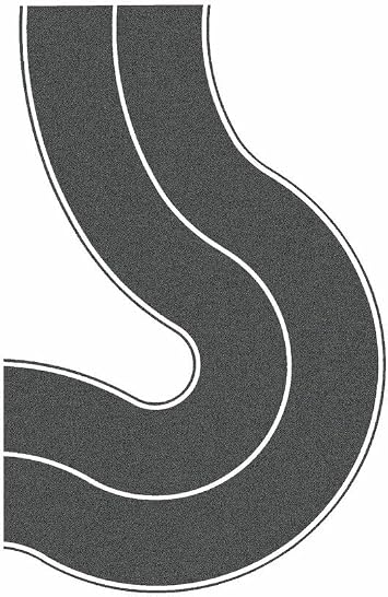 Noch 34201 4 cm Wide Federal Road Asphalt Curve Landscape Modelling 2-Piece