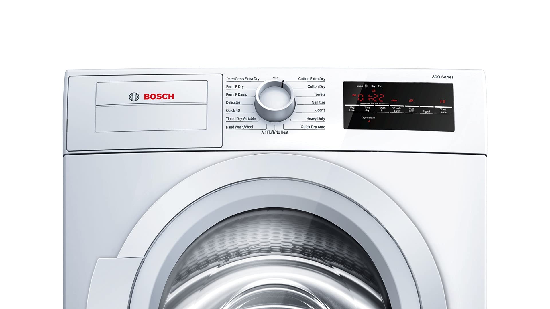 Bosch WTG86403UC 300 Series 24 Inch Smart Electric Dryer with 4 cu. ft