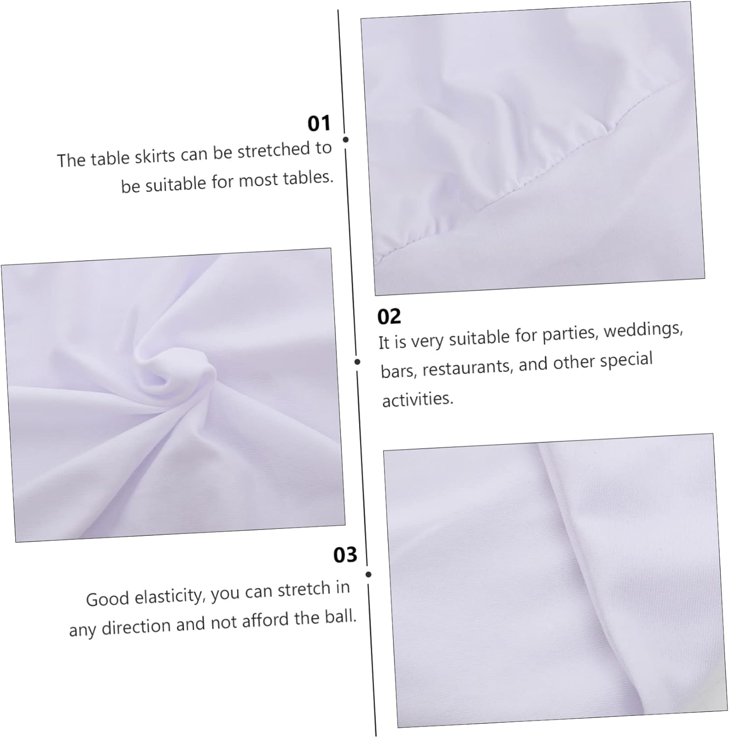 Elastic Table Cover Stretch Tablecloth Protector Fitted Picnic Table Cover for Events