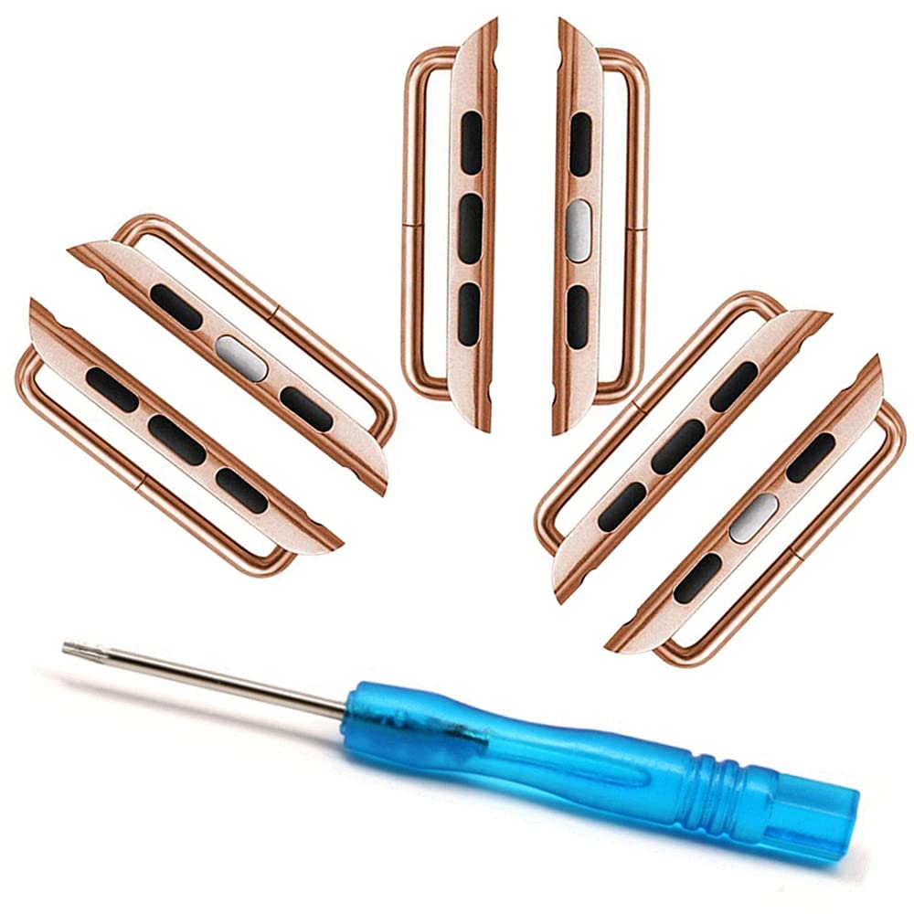 Tomcrazy Compatible with iWatch Watch Strap Connector , Replaceable Metal Watch Band Adapter For Apple Watch Series 6 /SE 5 4 3 2 1