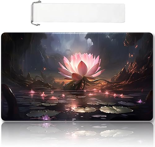 Tapete de juego MTG cosido de alta calidad con zonas y parte trasera de goma antideslizante, tapete de juego TCG para MTG y otros juegos de cartas,