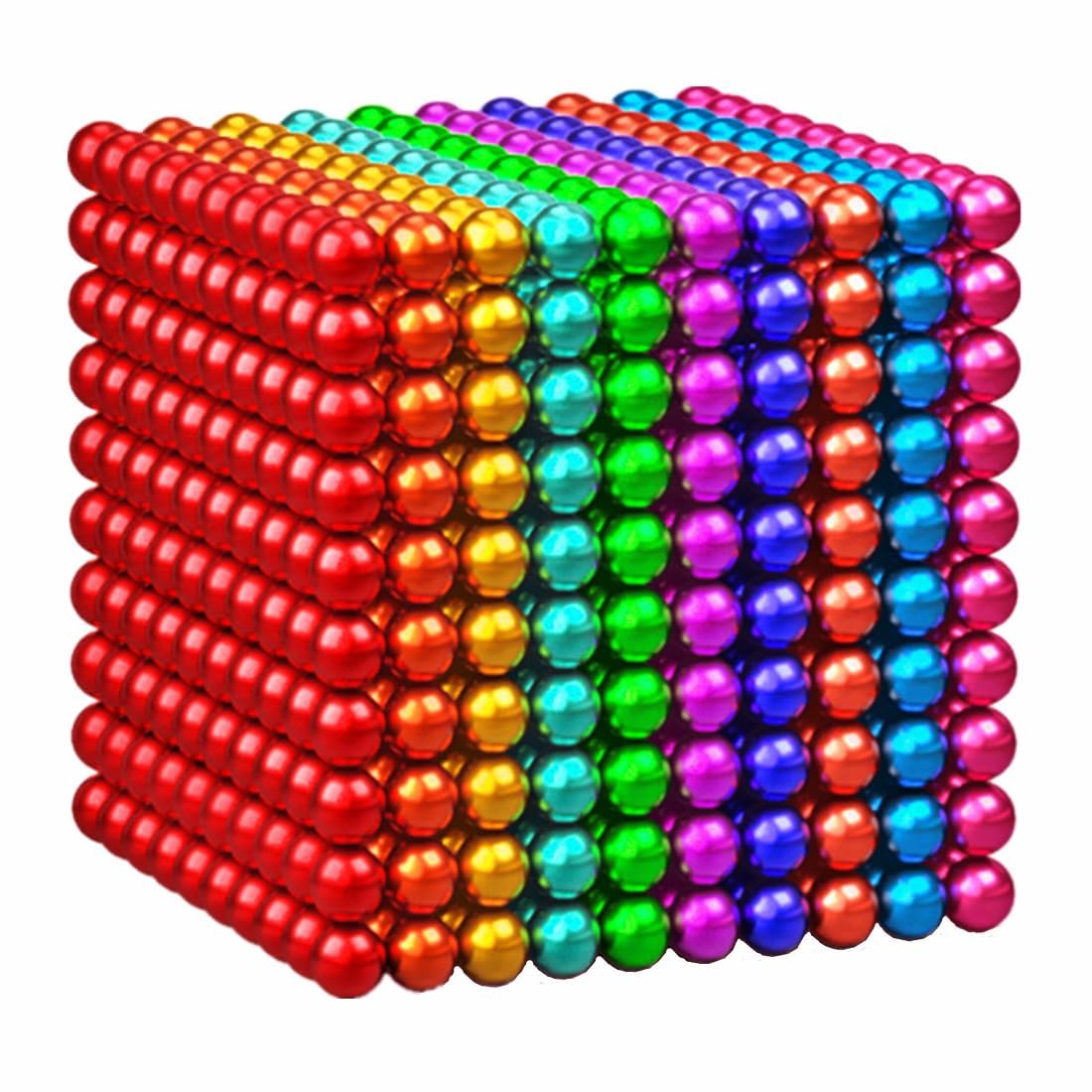 1000 Pcs Magnetic Balls Building Desk Toys for Stress Relief Magnetic Fidget Balls Office Putty Magnetic Beads Toys Slime for Adults ADHD
