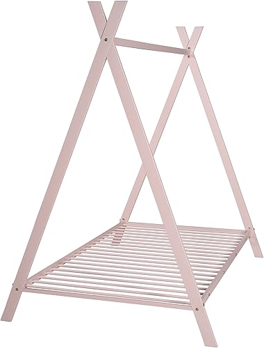 Miniatura 7 de Cama de casa completa para niños tienda de campaña Montessori de metal marco de cama cama de casa de juegos con listones para niñas y niños no