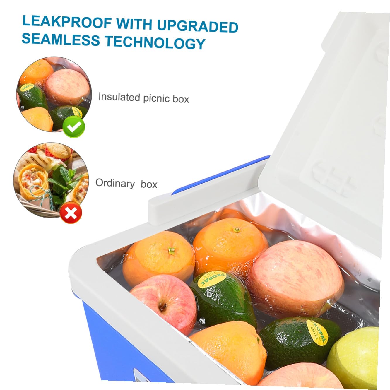 Toddmomy Cestino Refrigerante Portatile 12l in PVC con Manico, Box Termico per Alimenti Caldo e Freddo, per Picnic