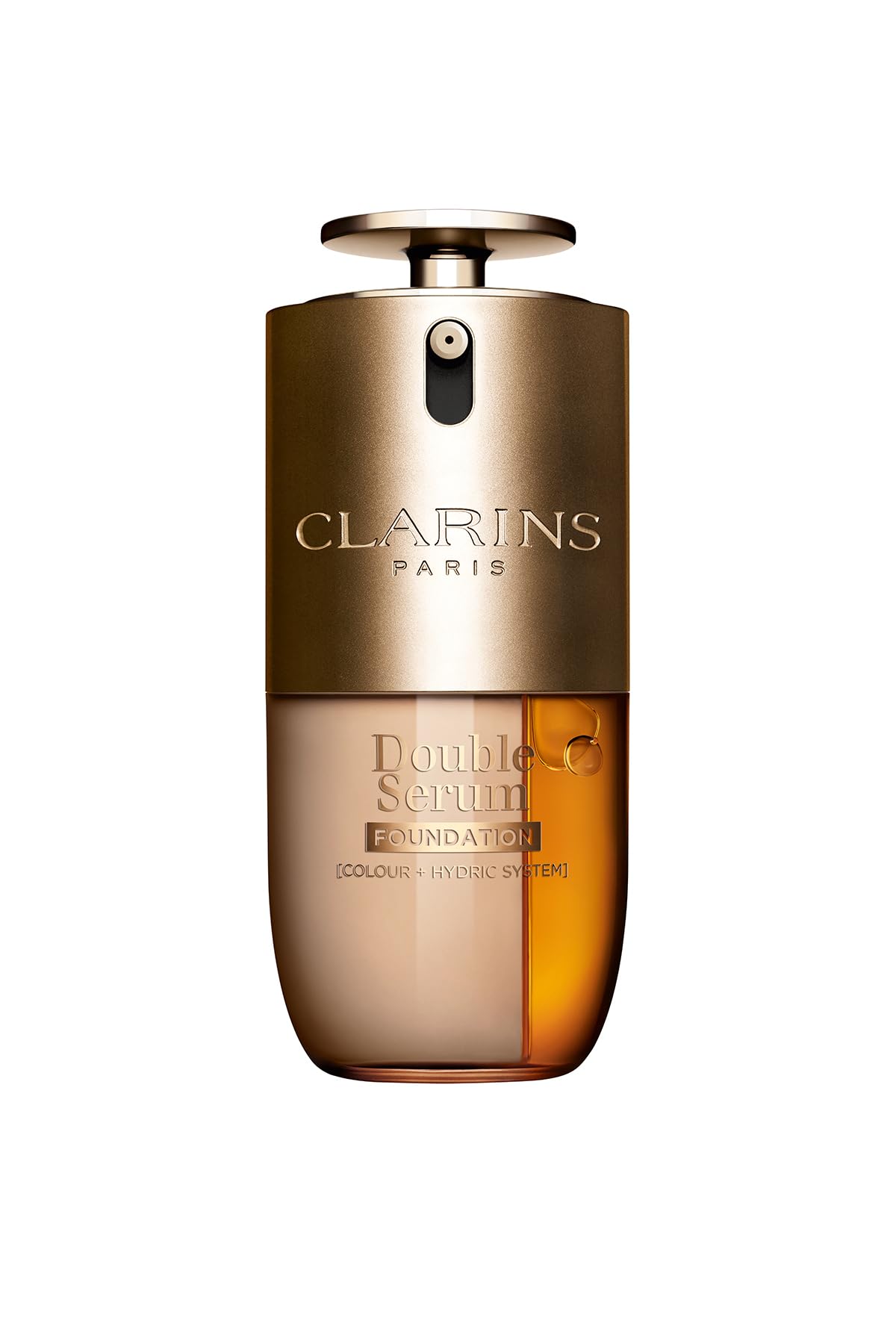 Clarins Double Serum Foundation L3W 30 ml, hybrydowa baza do makijażu w serum | Błyszczące satynowe wykończenie, możliwość dostosowania średnio do pełnego pokrycia, nawilża, zwiększa produkcję