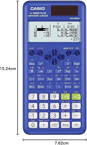 Miniatura 13 de Casio fx-300ES Plus 2ª edición - Calculadora científica estándar 262 funciones, pantalla de libros de texto natural℠ Ideal para secundaria, Negro