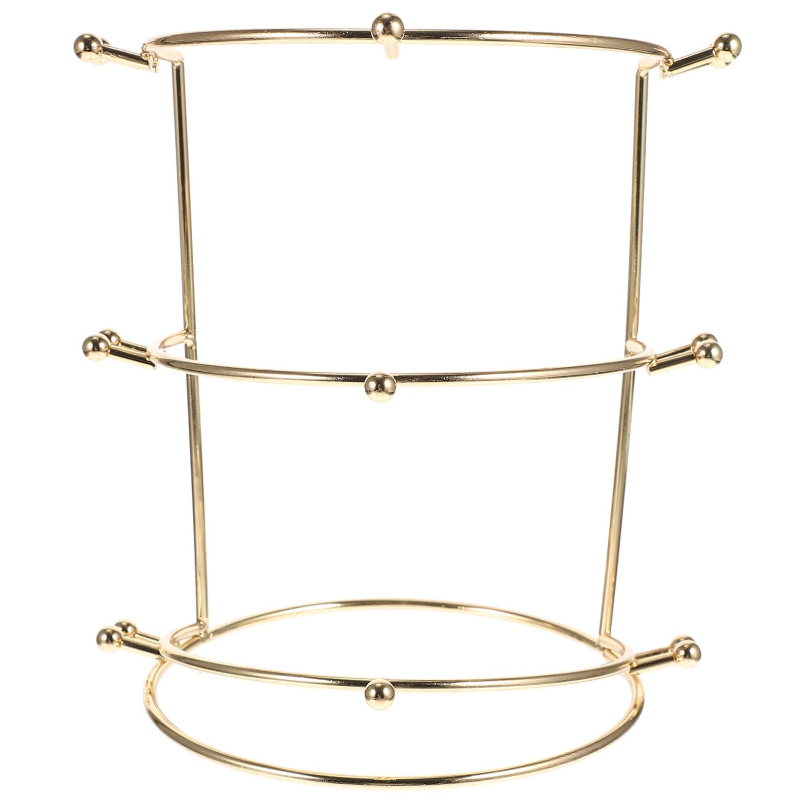 Cabilock Three-tier Crown Display Stand for Bridal Headbands Organizer for Hair Accessories Jewelry Holder for Necklaces and Bracelets Elegant Storage Rack for Home and Shops