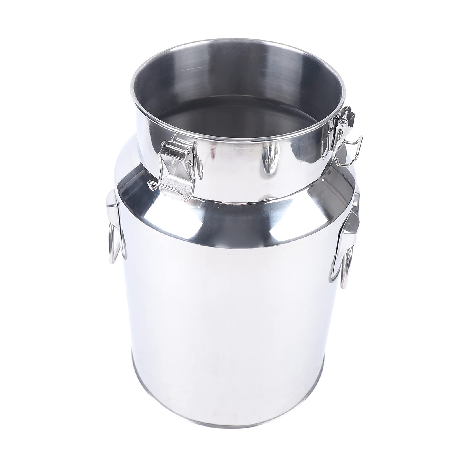 Jarra de leche de acero inoxidable de 18 L, recipiente para leche, cubo de 25 x 40 cm