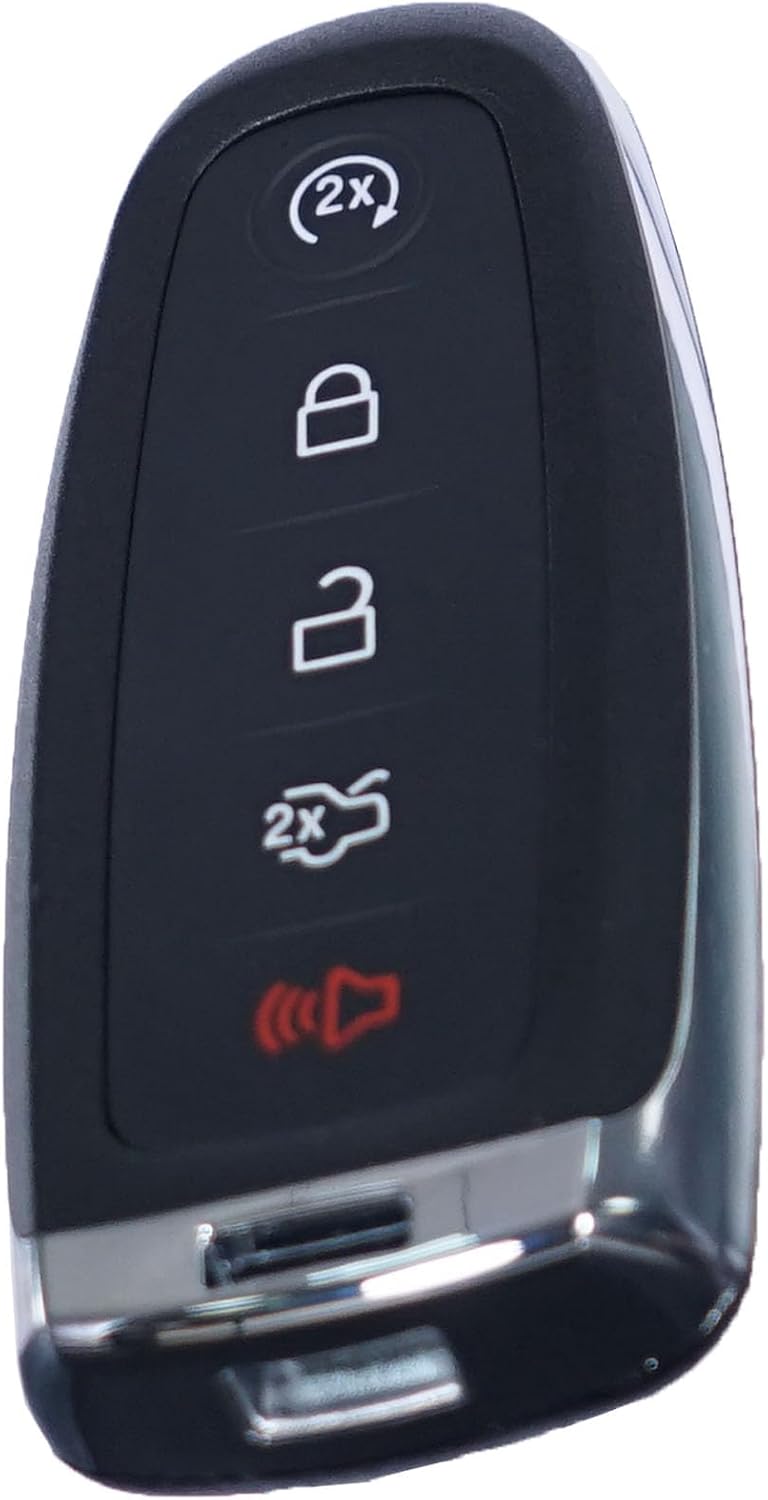 MechanMagic Key Fob Shell Cover for Ford Explorer Edge Flex Expedition Focus Taurus Maverick Lincoln Navigator MKS MKT MKX 2011-2020 Keyless Entry Remote Control Case Replacement 5 Buttons