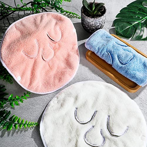3 Pieces Reusable Face Towel Mask Anti Aging Facial Steamer Towel Moisturizing Rejuvenation Facial Steamer Masks Cold Hot Stocking Stuffers For Sister Skin Care Facial Spa Kit For Women Girls #TOP6