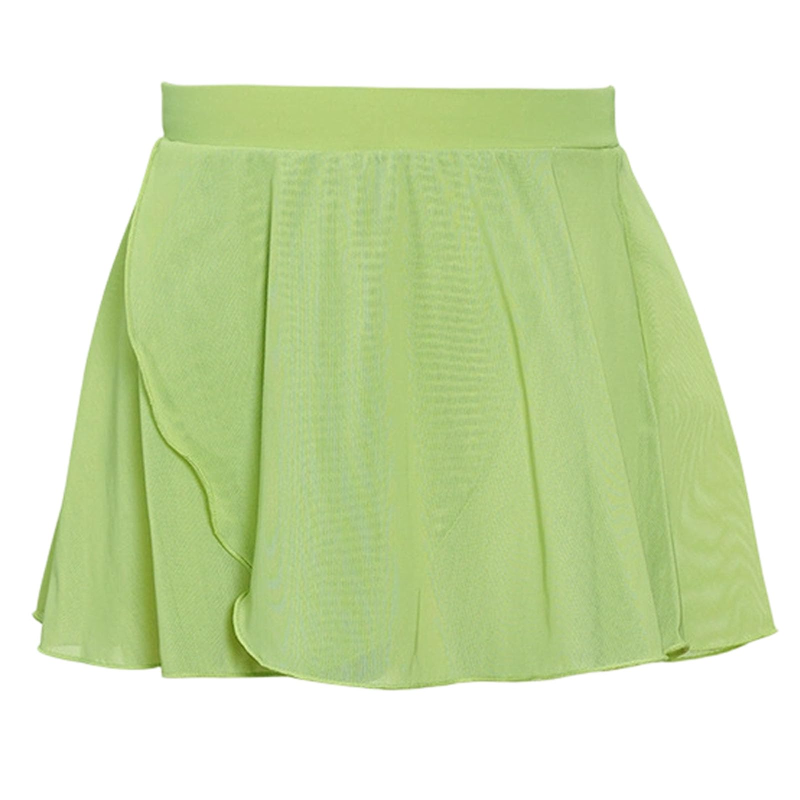 Falda de ballet para niña, tutú con cintura elástica y malla multicapa para entrenamiento y actuaciones