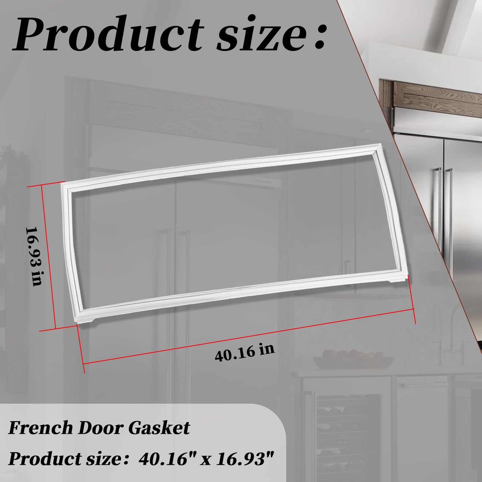 Amazon.com: Refrigerator French Door Gasket Compatible with 