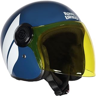 Royal Enfield Copter of Hunter ID ABS MT LAG Blue XL62 Helmet | Certification: ISI & DOT | Type: Open Face | Material: ABS Price In India
