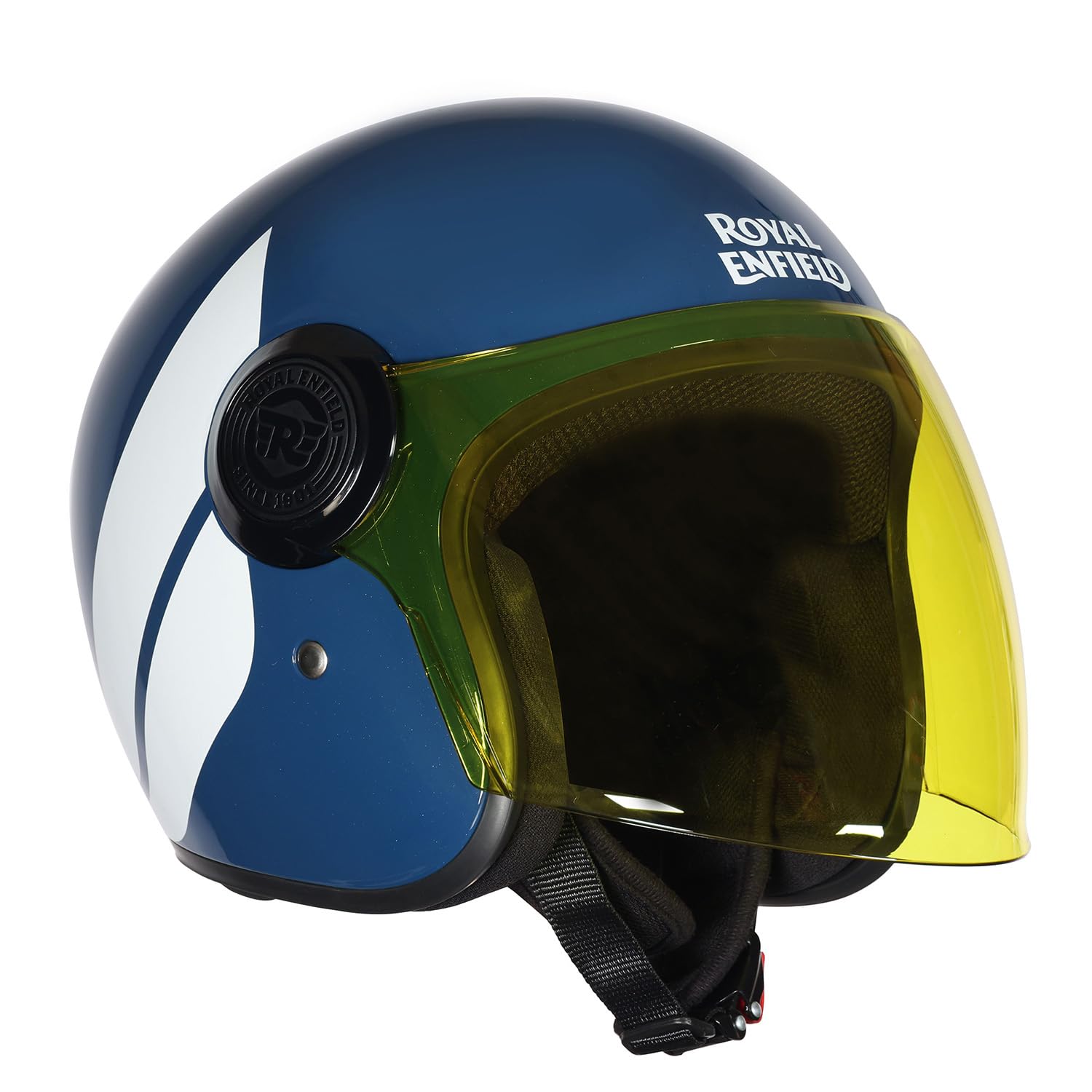 Royal Enfield Copter of Hunter ID ABS MT LAG Blue XL62 Helmet | Certification: ISI & DOT | Type: Open Face | Material: ABS - Review, Price and Buying Guide