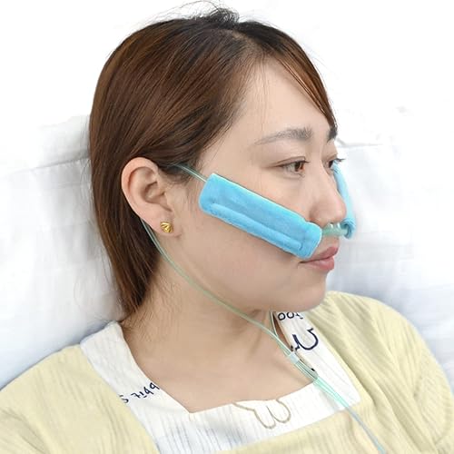 Paquete de 4 cubiertas de oxígeno nasal, cojines de cánula suaves, protectores faciales para usuarios de oxígeno que reducen la irritación facial