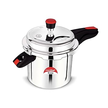 Greenchef Evok 10 L Non Induction Base Pressure Cooker (Aluminium)