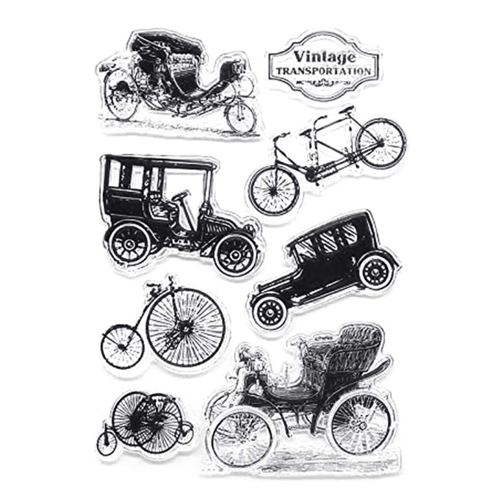 fexxkg Car Silicone Clear Seal Stamp Scrapbooking Embossing Photo Album Dec