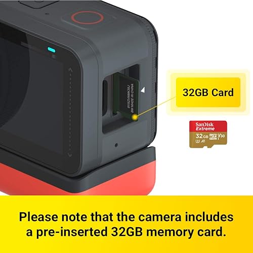 Miniatura 3 de Insta360 ONE R Twin Edition - Paquete de tarjetas de memoria  Cámara de acción 4K y cámara 5.7K 360 con lentes intercambiables, estabilización, IPX8