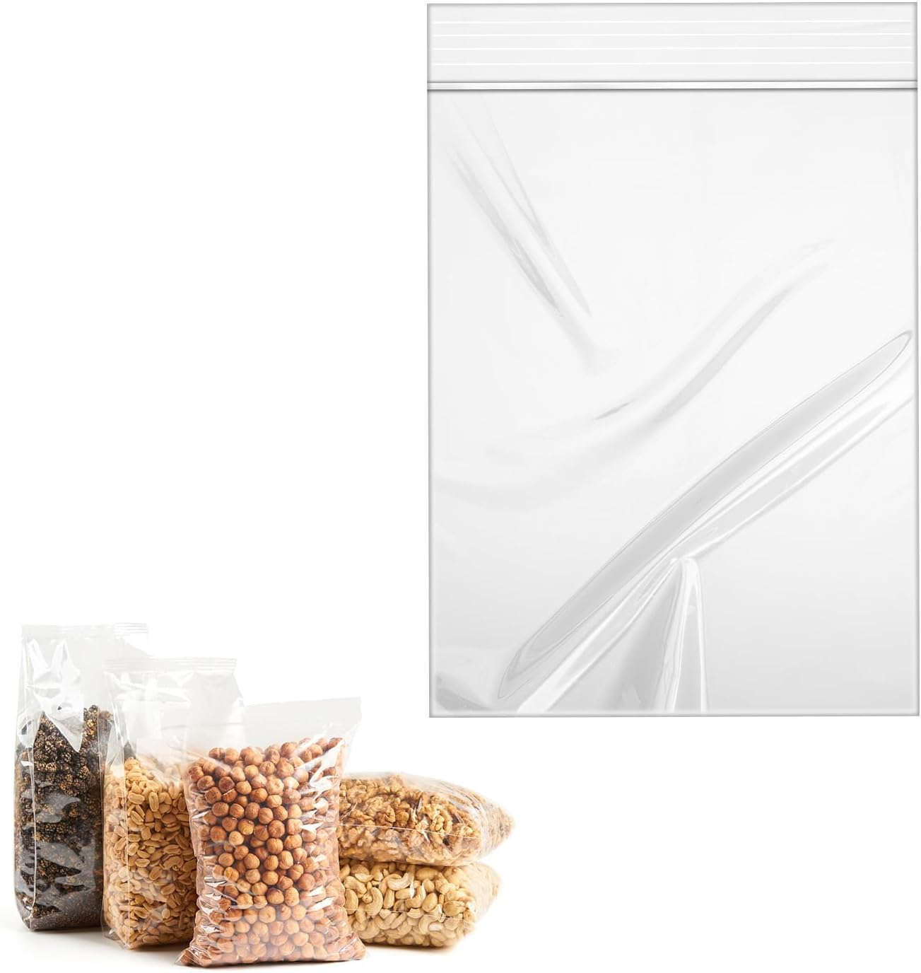 9x13cm 200PCS Small Plastic Bags,Clear Plastic Bags, Storage Bag