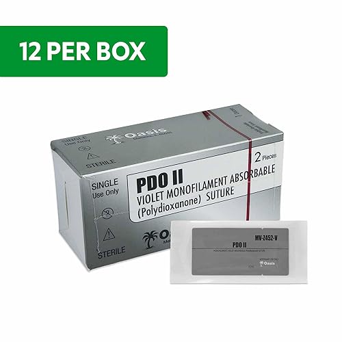 Miniatura 2 de Caja de 12 suturas de polidioxanona PDVet de 29.5 in 3-0 con aguja de corte 38 de 0.945 in